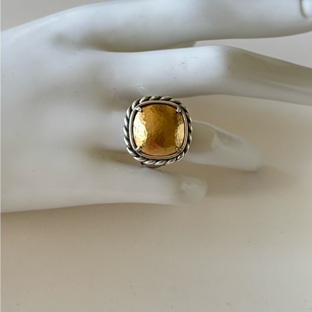Brighton Christo Joyful Ring.  Size 6 Brushed Gold.  
Silver Plated. - Picture 5 of 6
